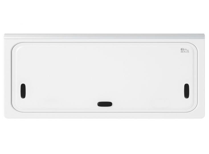 NRF 700 x 300 mm getint dubbelglas klapraam - grey
