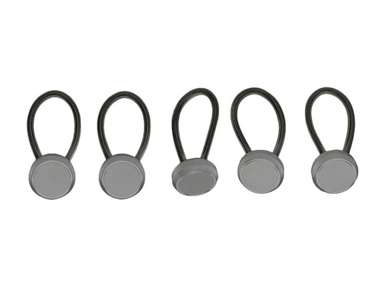 Obelink set korte elastieken met platte knop - 9 cm
