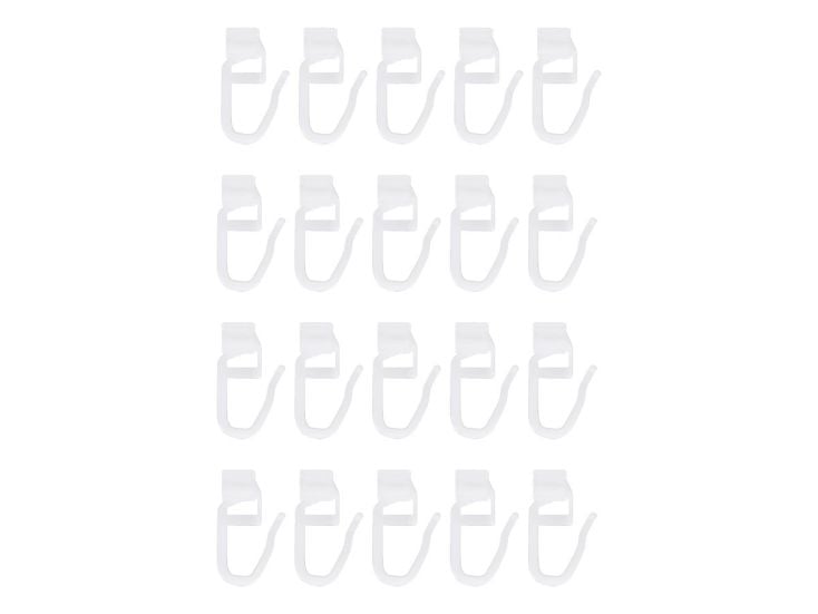 Obelink gordijnrunners met haakje (20 stuks) - white