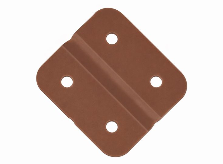 Obelink kunststoffen scharnieren (4x stuks) - brown