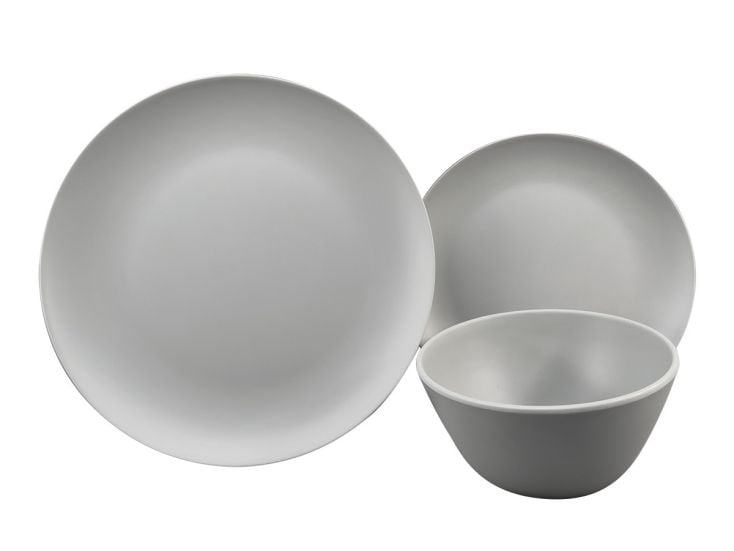 Obelink Matt Grey serviesset - 12-delig