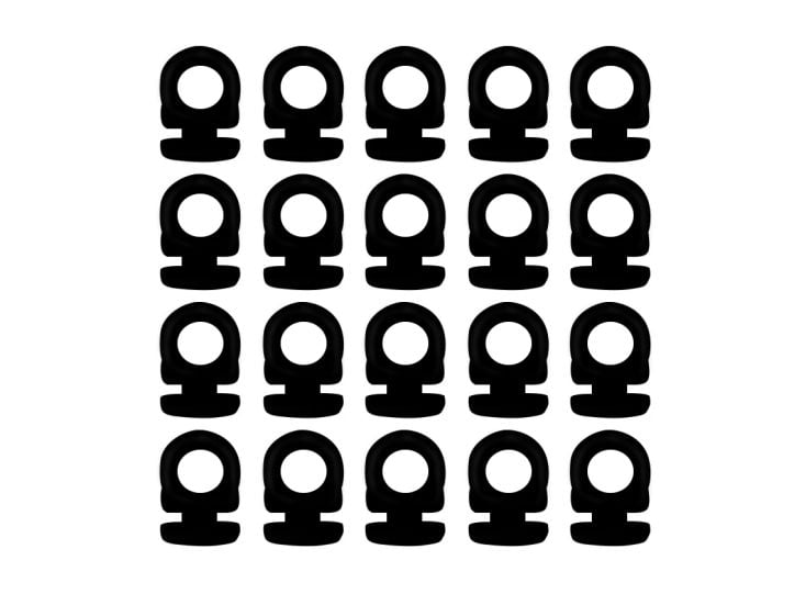 Obelink Neta gordijnrunners (20 stuks) - black