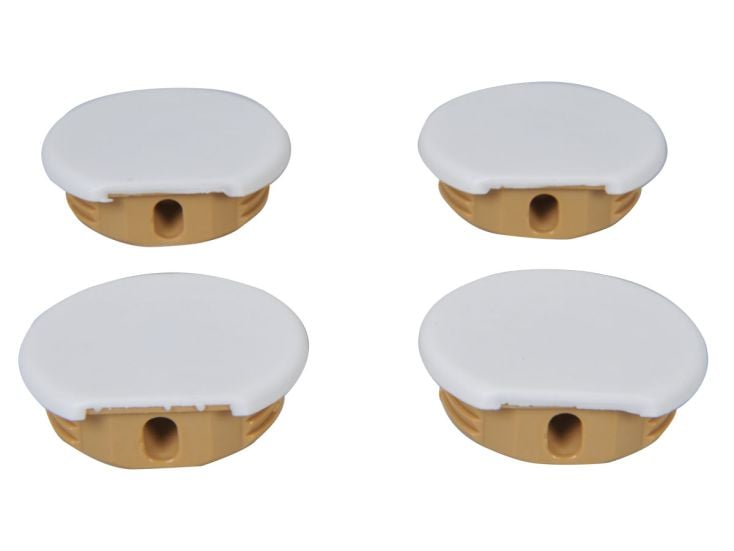 Obelink ronde hoekverbinders - White