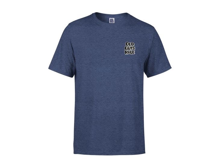 Old Guys Rule Dogs Best Friend 2 heren t-shirt- Blauw