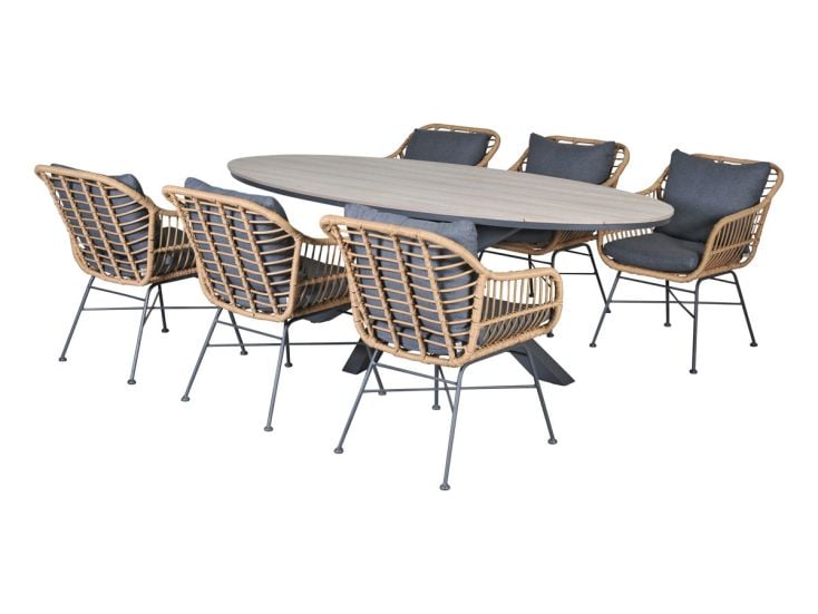 Outdoor Feelings Daisy Edson 220 light teak diningset