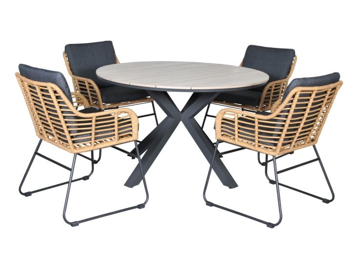 Outdoor Feelings David Edson 122 light teak diningset Outdoor Feelings David Edson 122 light teak diningset