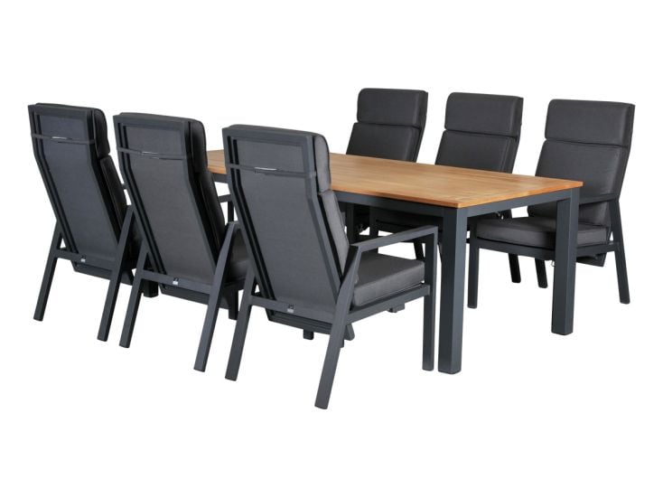 Outdoor Feelings Palais verstelbaar 220 dining tuinset - antraciet