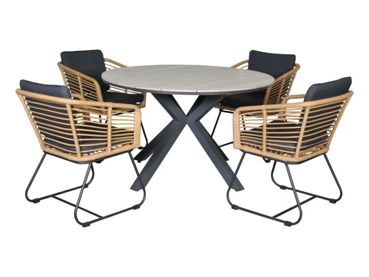 Outdoor Feelings Raymond Edson 122 light teak diningset Outdoor Feelings Raymond Edson 122 light teak diningset