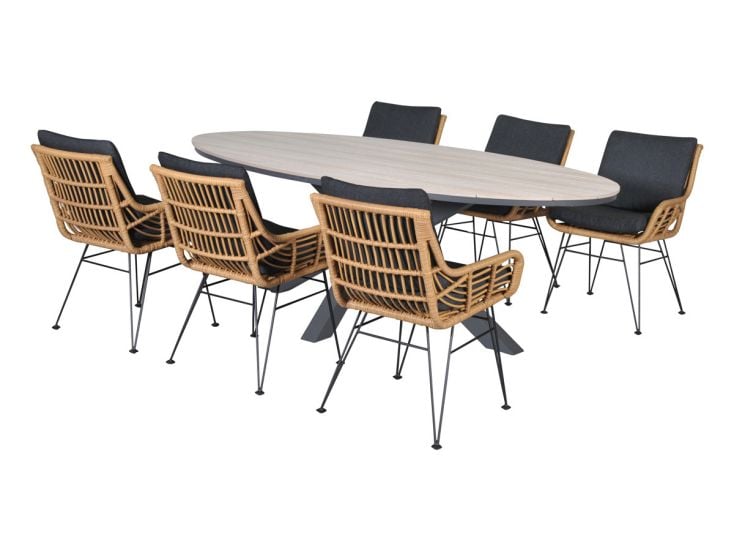 Outdoor Feelings Sainz Edson 220 light teak diningset