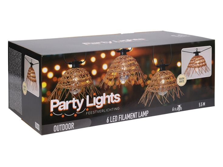 Party Lights LED feestverlichting - Rattan