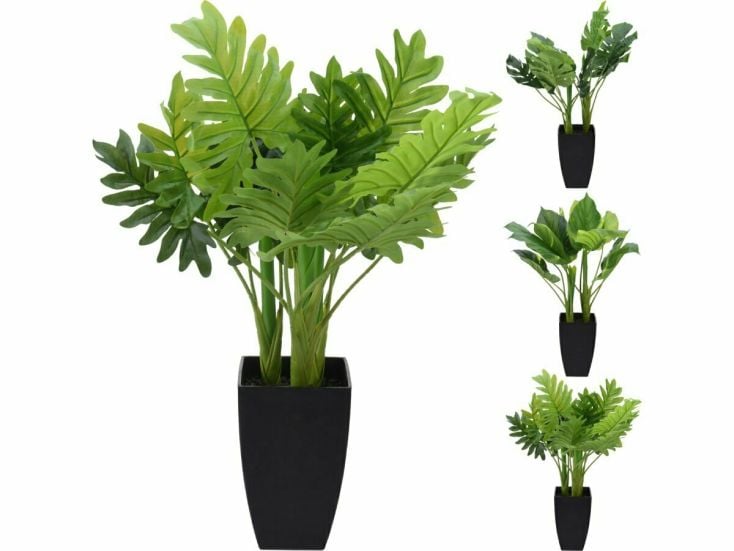 Philodendron in pot 65 cm kunstplant - 3 varianten