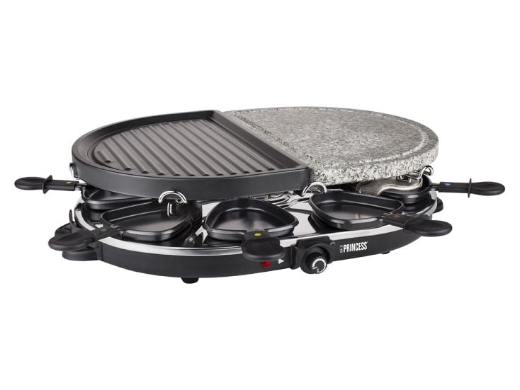Princess Raclette 8 Oval steengrill gourmetset