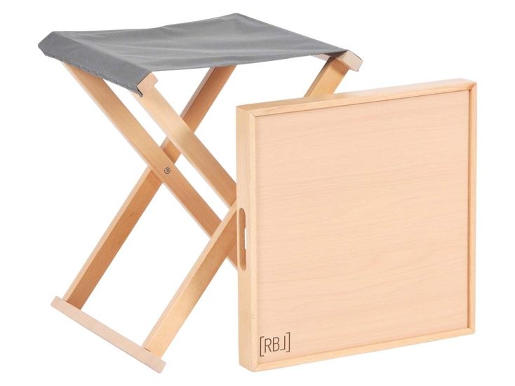 Rebel Outdoor grijs kruk met dienblad