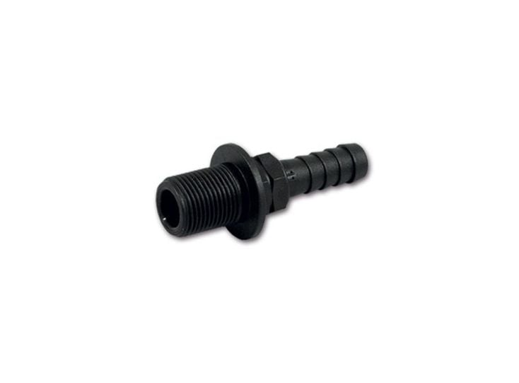 Rechte Ø 13 mm 1/2 slangaansluiting