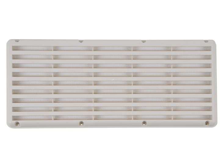 Ventilatierooster voorzien van gaas