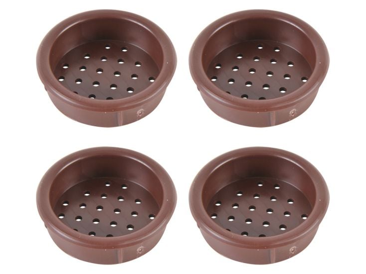 Ronde inbouw rozetten - Brown