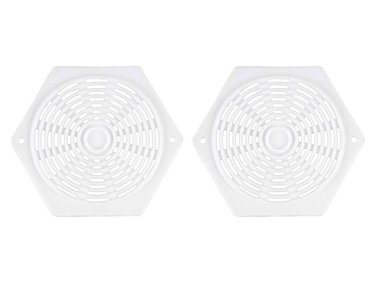 Zeskant ventilatieroosters - White