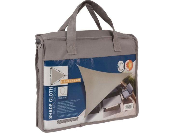 Schaduwdoek driehoek taupe