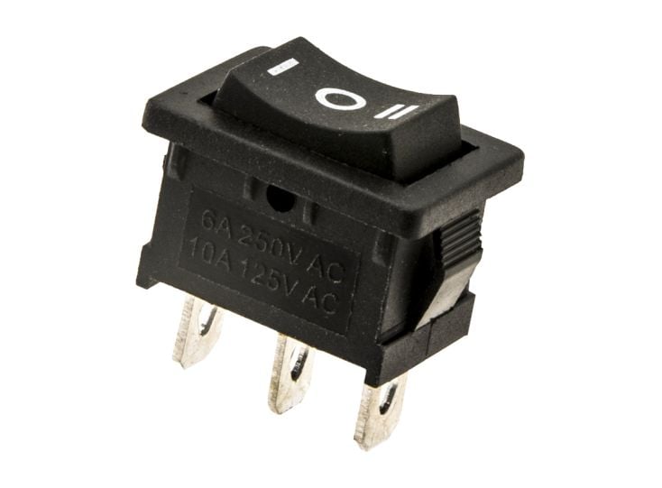 Schakelaar On/Off/On 12V 16A mini 3