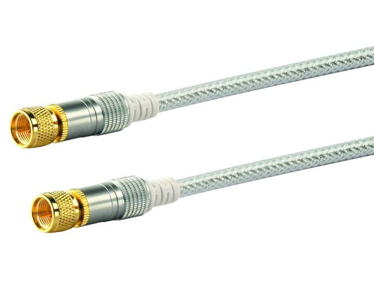 Schwaiger F-Stekker White satellietkabel - 10 meter