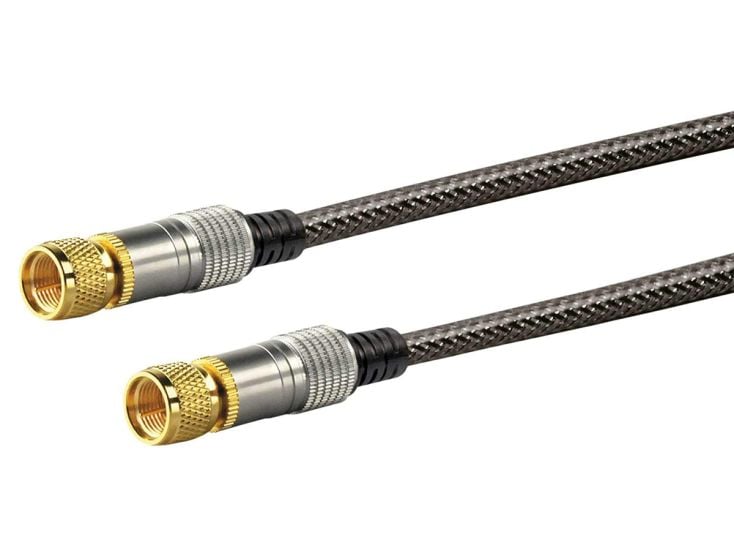Schwaiger Black F-Stekker satellietkabel - 5 meter