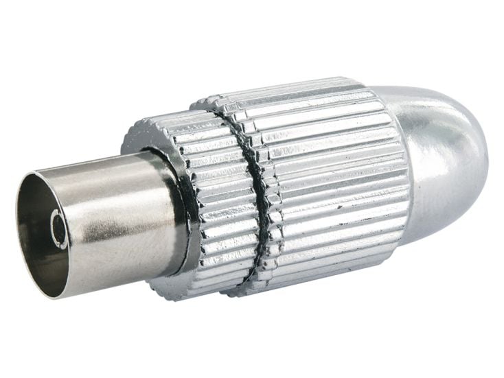 Schwaiger coax IEC contrastekker metaal