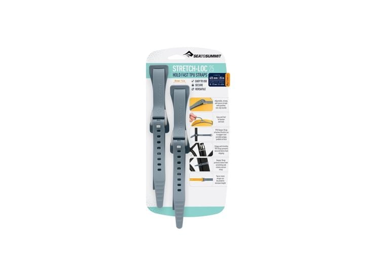 Sea To Summit Stretch-Lock TPU bandje 20x625mm 2 stuks - Grey