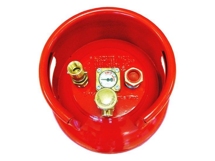 Badé rechte aansluiting staande LPG tank - 36 liter
