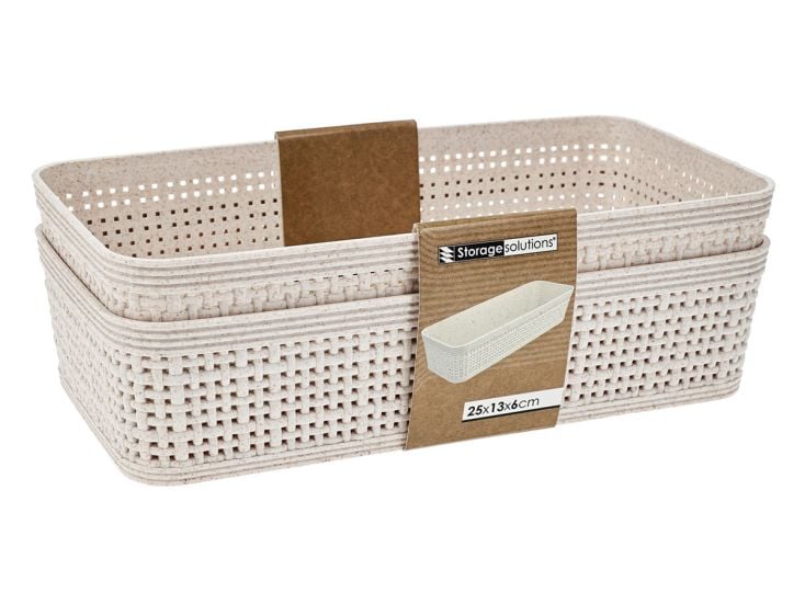 Storage Solutions 2-delige opbergmandenset - 1,95 liter