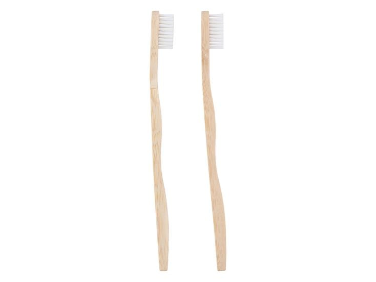 Set van 2 bamboe tandenborstels