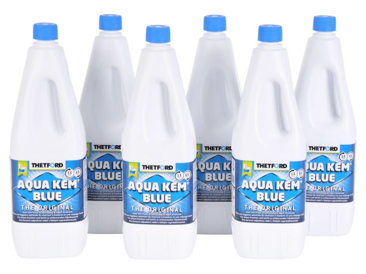Thetford Aqua Kem Blue set van 6 toiletvloeistoffen