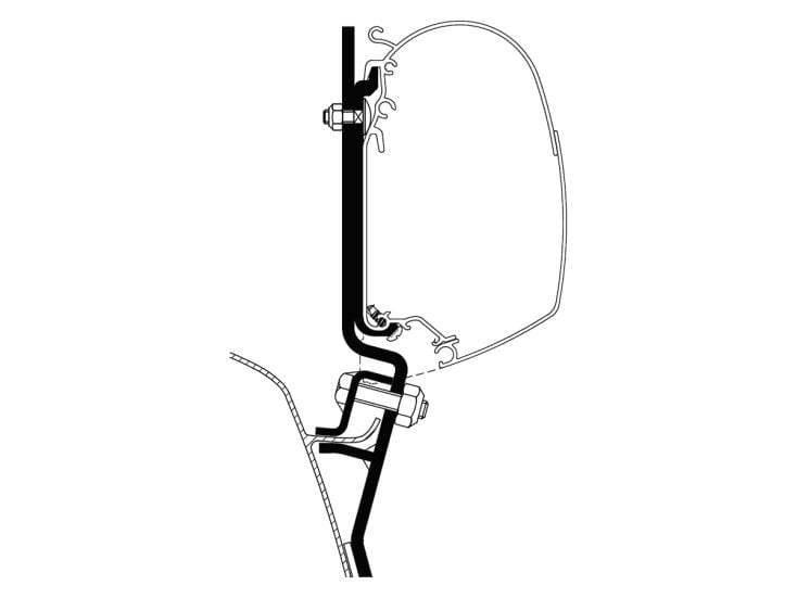 Thule adapter VW T2 & T3 Thule adapter VW T2 & T3