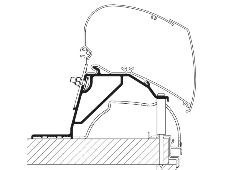 Thule Omnistor adapter Hobby serie 6/9 vanaf 2024