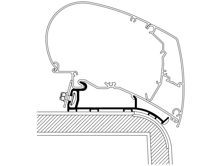 Thule Roof adapter Hymer 2013 400 cm