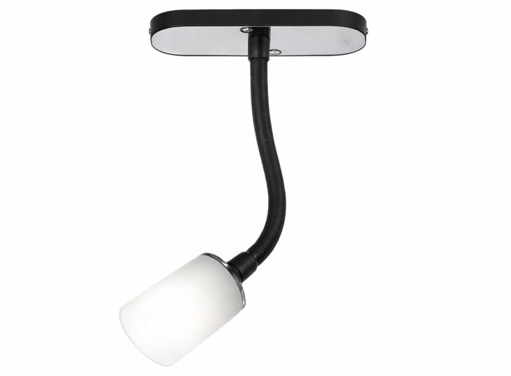 Travelleds met USB-A laadpunt flexibele opbouwspot - white
