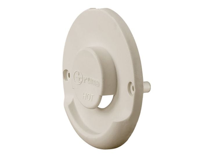 Truma ZR wanddoorvoer rooster - cream