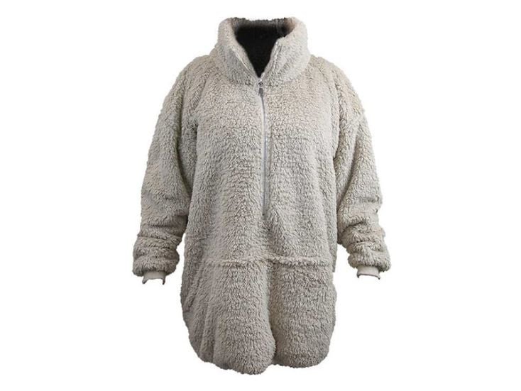Unique Living Willow Long oversized hoodie - Chateau Grey