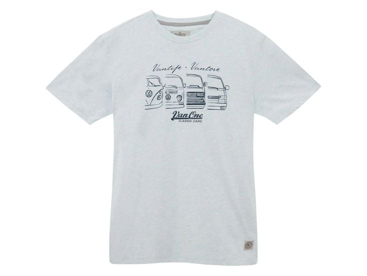 Van One We Are Family Glacier Blue Navy heren T-shirt