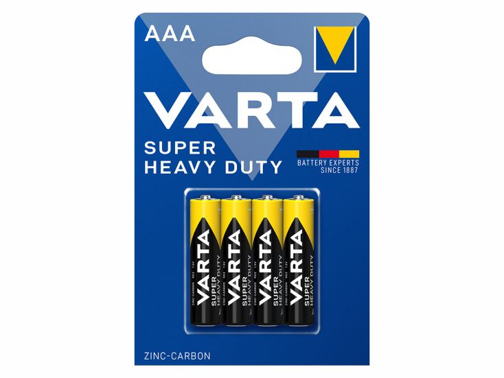 Varta 4x Superlife AAA batterijen