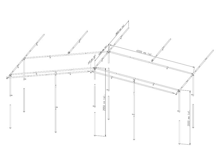 Piper voortentframe 350 Staal 28 mm maat 15 - 20