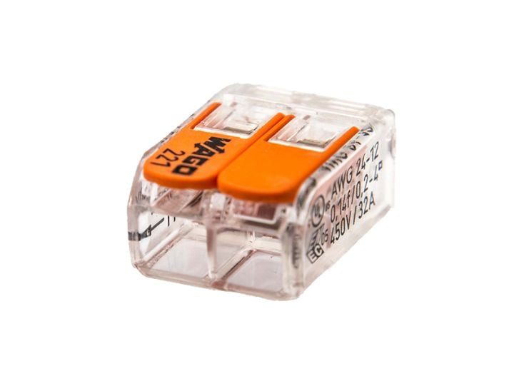 WAGO - klem 221 2-voudig 0,2 - 4 mm² (5 stuks)
