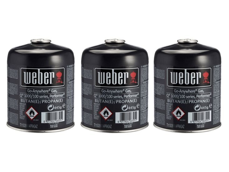 Weber gasbusjes - 3 stuks