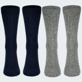Black Snake Blue/Grey 2-pack alpaca schapenwollen sokken thumbnail