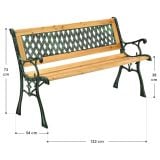 Pisa 2-persoons houten tuinbank thumbnail