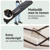 LifeGoods Easy Up 3x3 m partytent  - Beige thumbnail