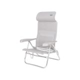 Crespo AL-205 Compact Light Grey strandstoel thumbnail