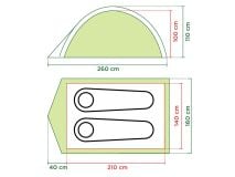 Coleman Darwin 2 Grey koepeltent thumbnail