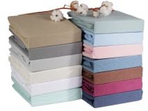 DoubleDry Flanel 90x200 cm hoeslaken - bruin thumbnail