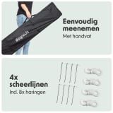 LifeGoods 3x3 m partytent  - Black thumbnail