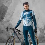 Löffler Floes Blue heren lange mouwen wielrenshirt thumbnail
